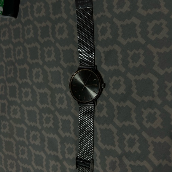 Calvin Klein Dark Gray Mesh Strap Watch - Picture 1 of 3